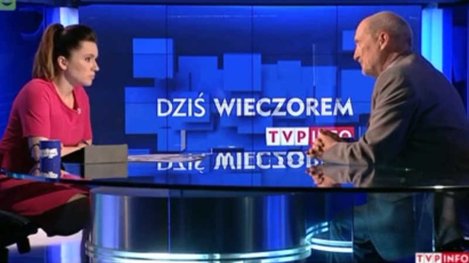 Antoni Macierewicz w TVP INFO atakował Beatę Tadlę.