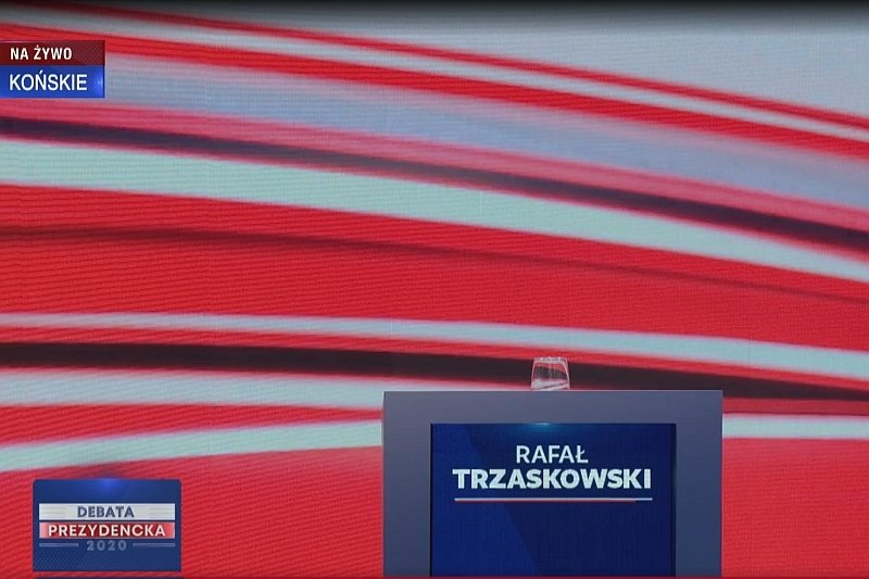 Fot. Andrzej Duda wystąpił na debacie TVP w Końskich. Równie wiele uwagi poświęcono jednak nieobecnemu.