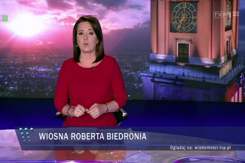 "Wiadomości" umiejętnie wykorzystały konwencję Biedronia.