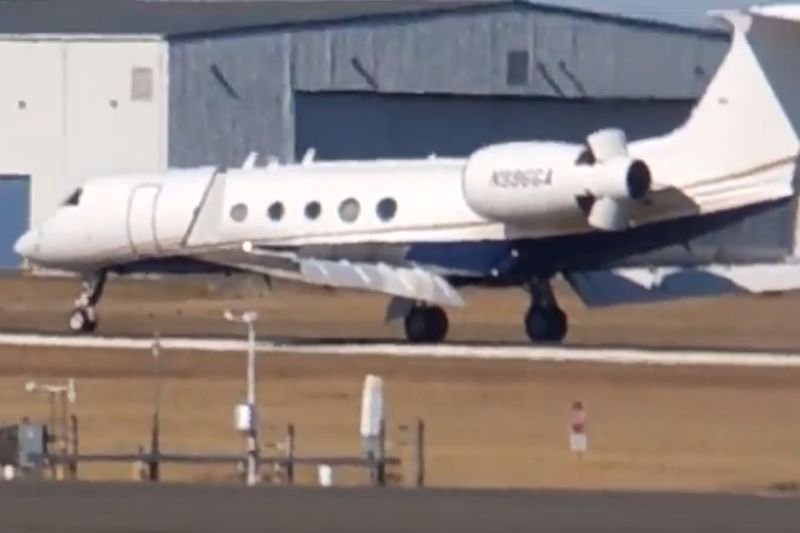 To ten samolot widziano na lotnisku Chopina w Warszawie.