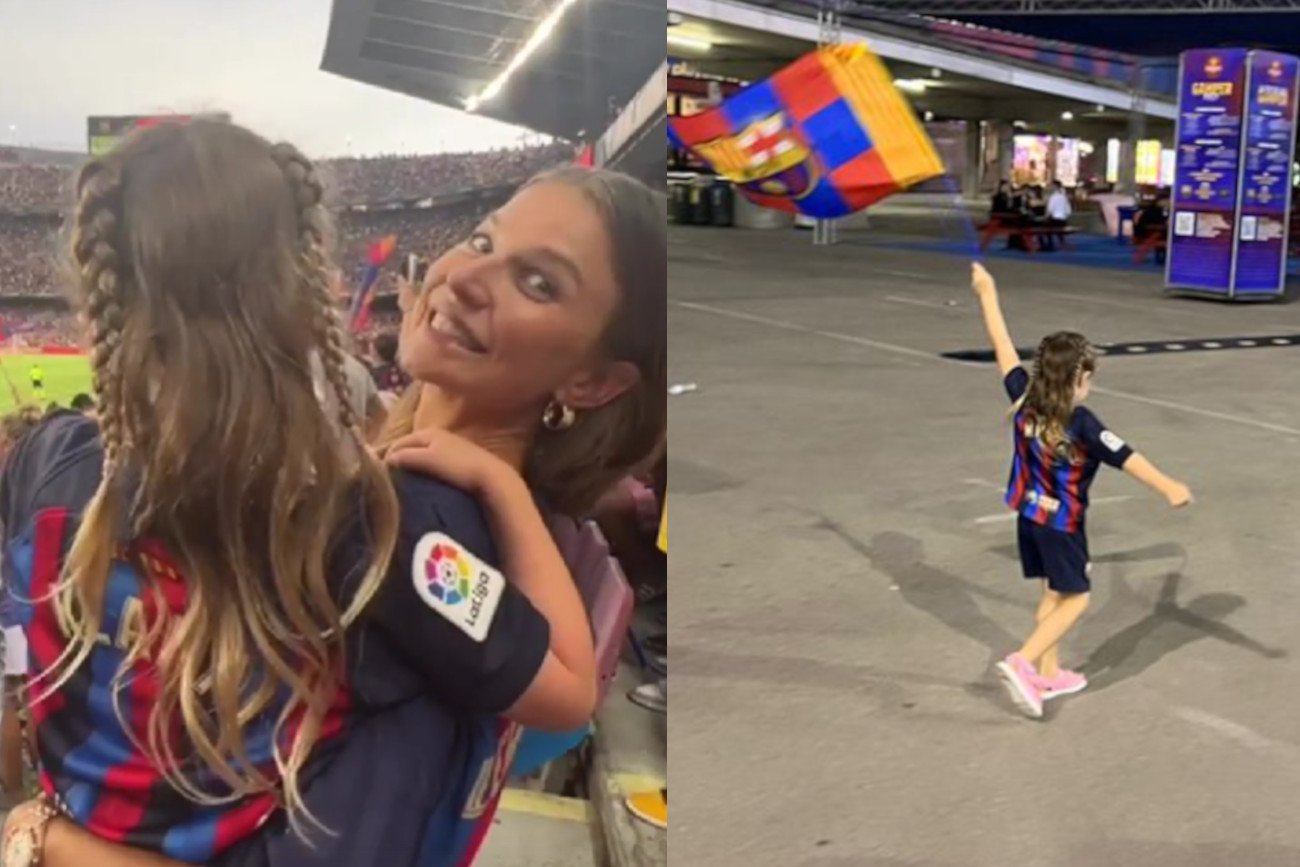 Tak Klara Lewandowska kibicowała tacie.