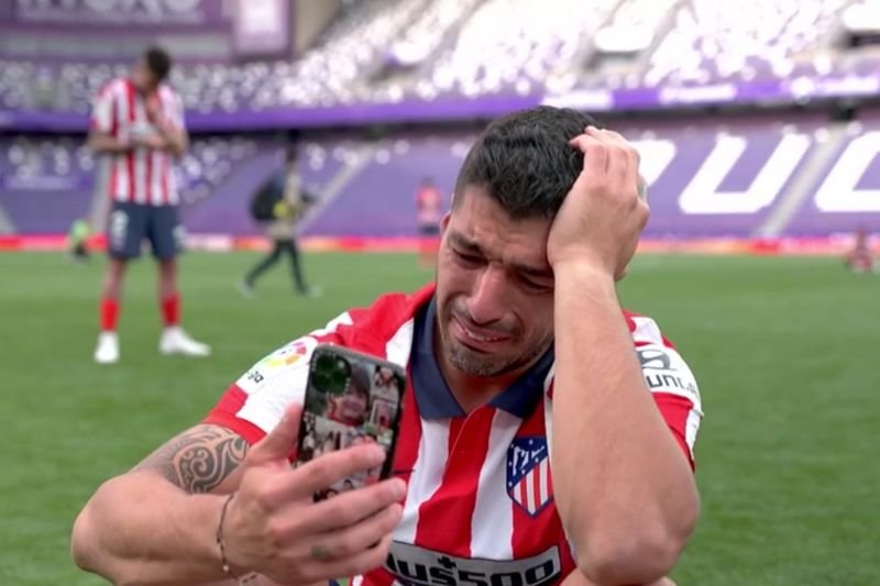 Luis Suarez został mistrzem Hiszpanii, po czym zalał się łzami