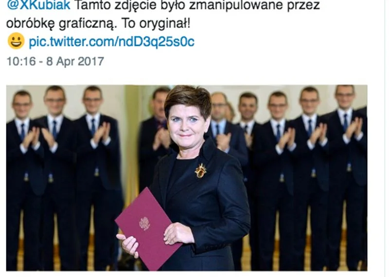 Premier Beata Szydło i kilku Szefernakerów