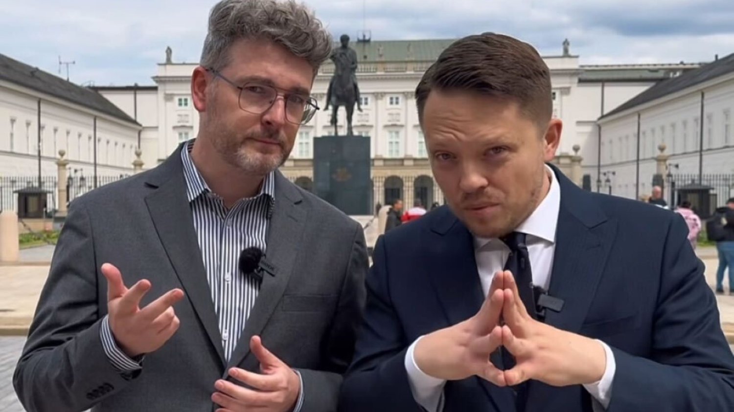 Frekwencja może wybrać prezydenta. Make Life Harder i Michał Marszał organizują konkurs wyborczy, by jej pomóc. Nie wskazują jednak, czy głosować na Rafała Trzaskowskiego czy Karola Nawrockiego. Autor Make Life Harder i Michał Marszał przed Pałacem Prezydenckim ogłaszają konkurs wyborczy. Do wygrania: mały wóz strażacki.