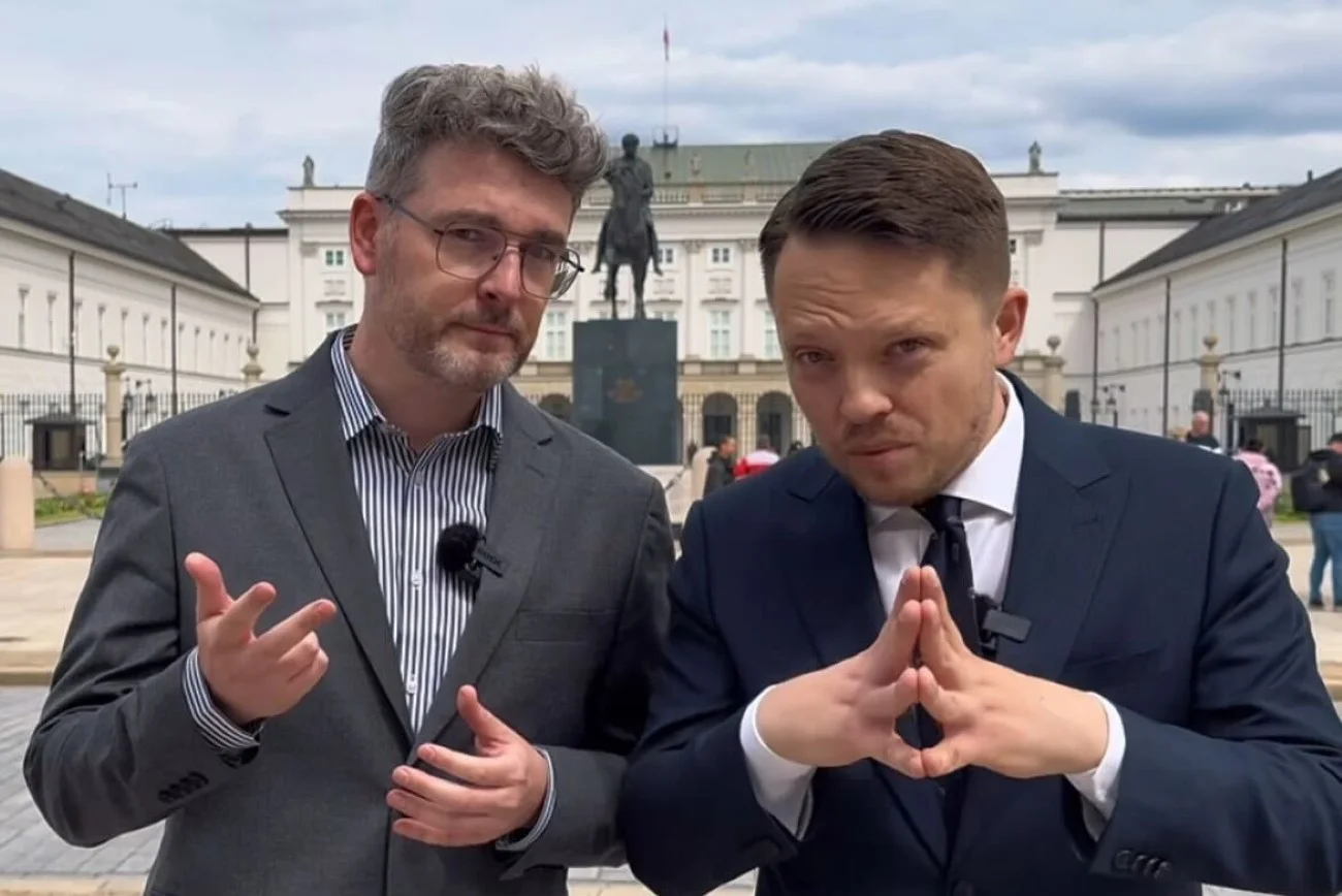 Frekwencja może wybrać prezydenta. Make Life Harder i Michał Marszał organizują konkurs wyborczy, by jej pomóc. Nie wskazują jednak, czy głosować na Rafała Trzaskowskiego czy Karola Nawrockiego. Autor Make Life Harder i Michał Marszał przed Pałacem Prezydenckim ogłaszają konkurs wyborczy. Do wygrania: mały wóz strażacki.