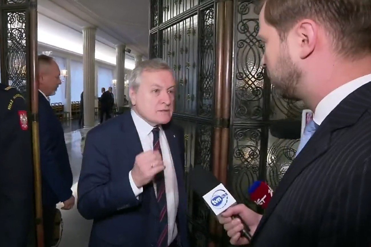 Radomir Wit z TVN24 i Piotr Gliński z PiS