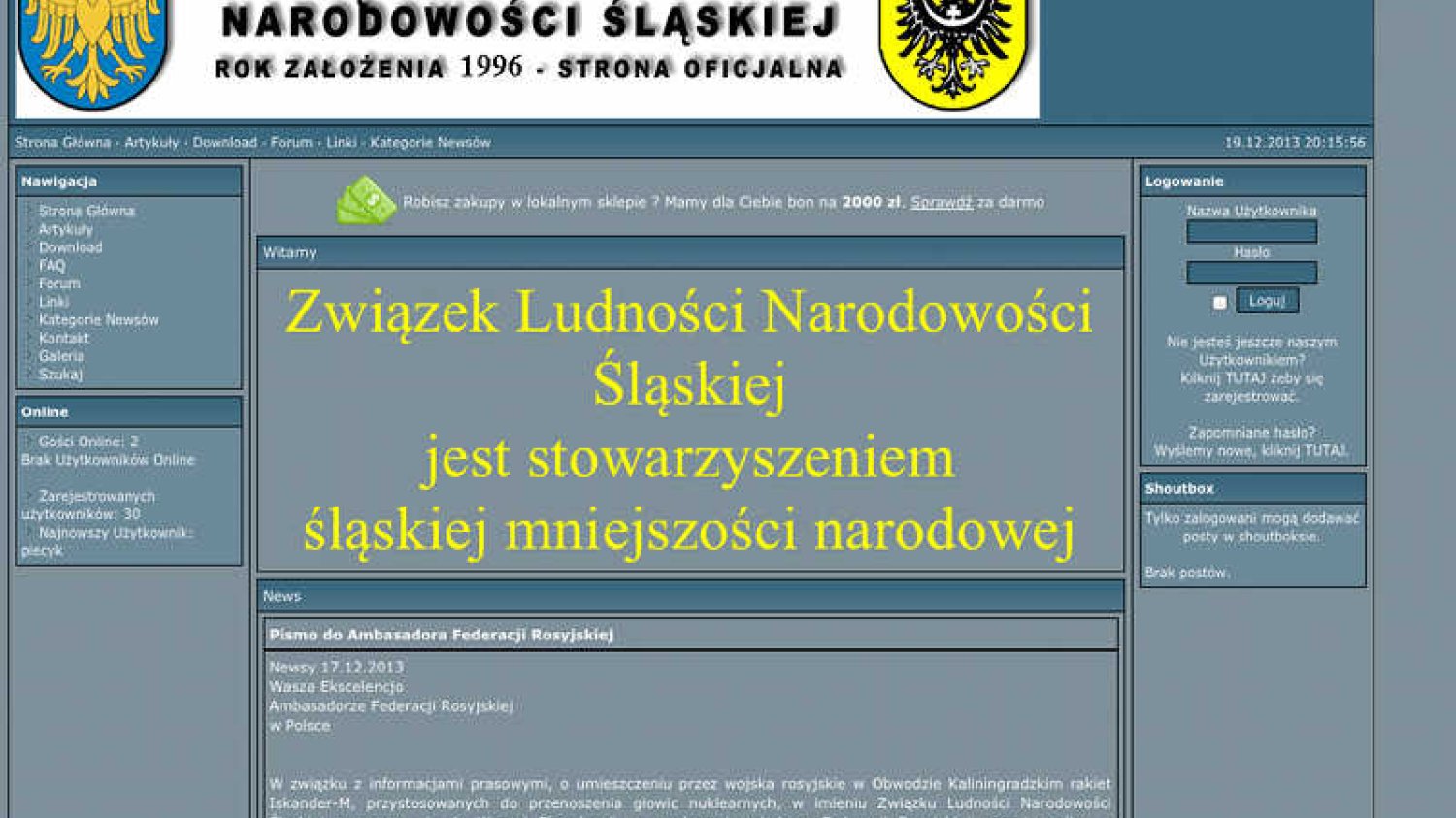 Ślązacy do Władimira Putina: Prosimy o niekierowanie rakiet w kierunku Śląska