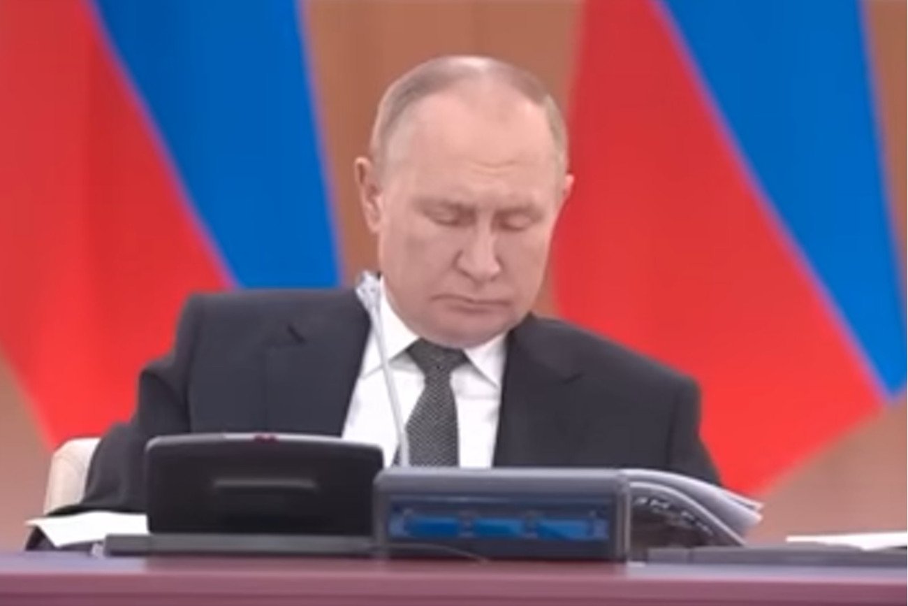 Wyciekło nagranie ze "śpiącym Putinem"