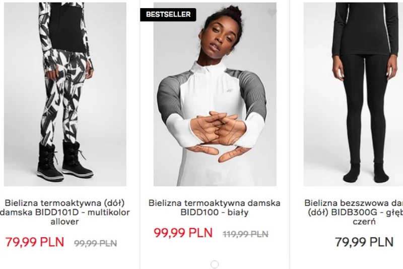 Bieliznę termiczną dostaniemy m.in. w sklepie 4 F