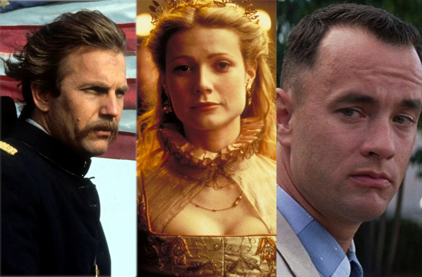 "Tańczący z wilkami", "Zakochany Szekspir" i "Forrest Gump"
