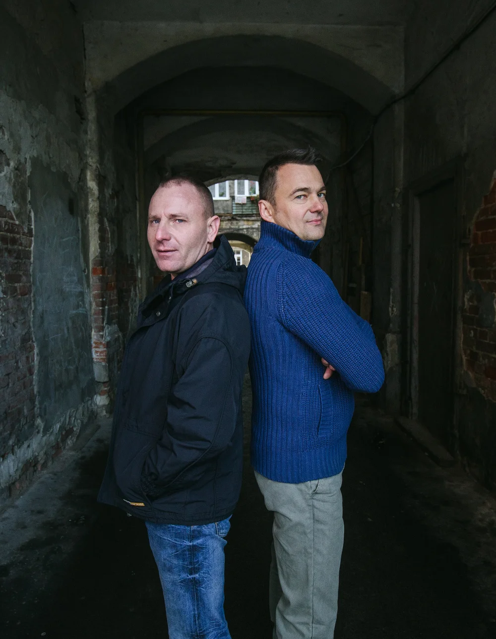 Marek (Fryzjer) z lewej i były policjant - Marcin (Elvis) z prawej.