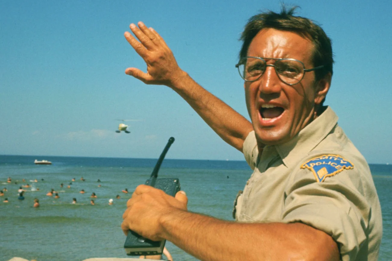 Roy Scheider w filmie "Szczęki"