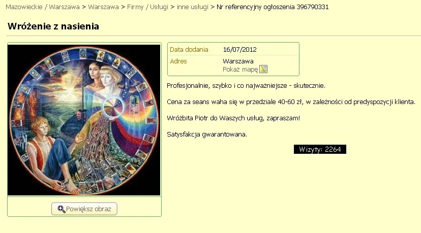 Wróżenie z nasienia, polecamy