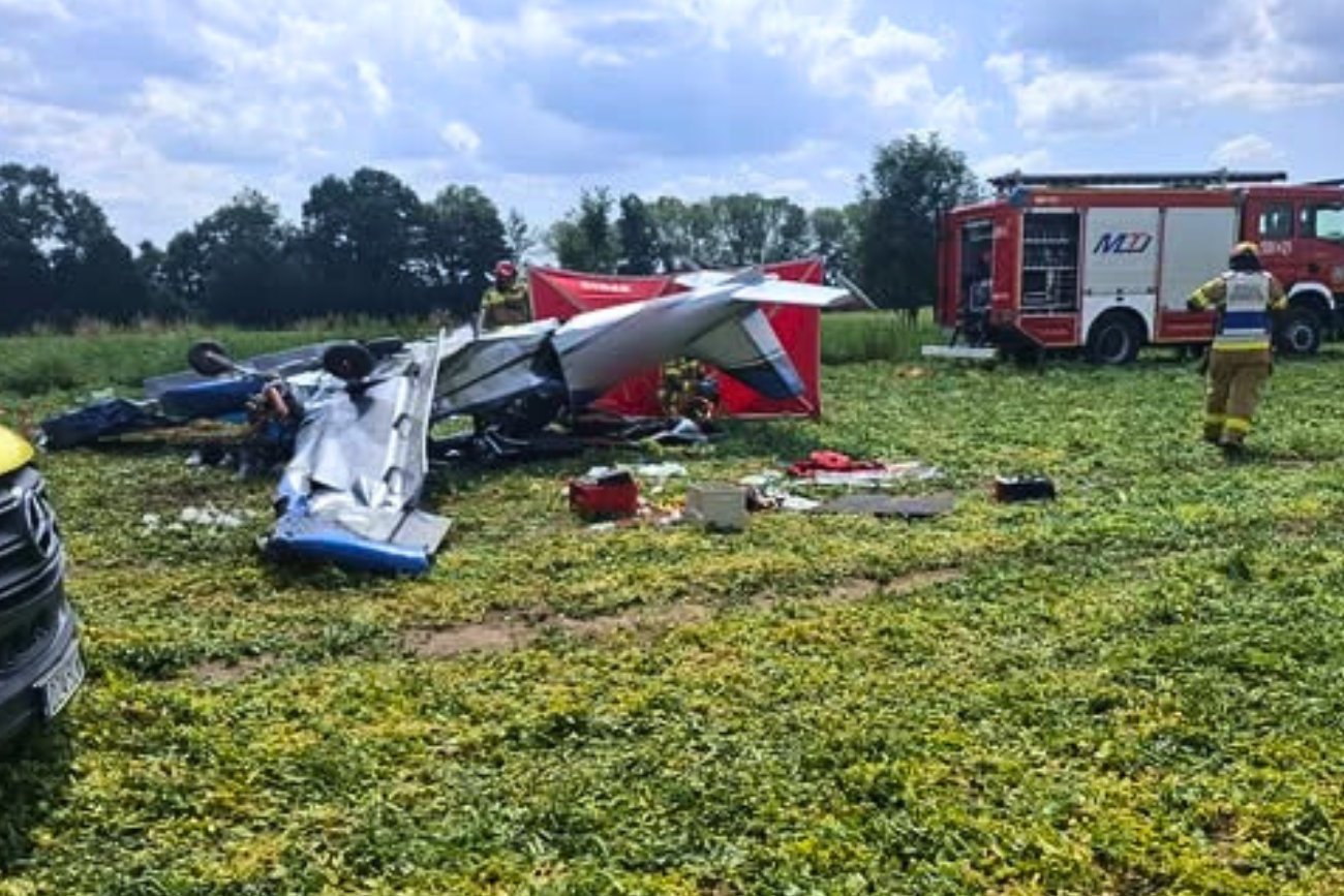 Katastrofa awionetki na Śląsku. Na pokładzie były dwie osoby