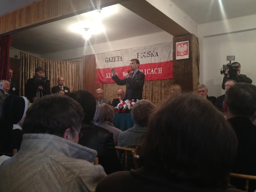 Mariusz Błaszczak na spotkaniu klubu Gazety Polskiej w Gorlicach