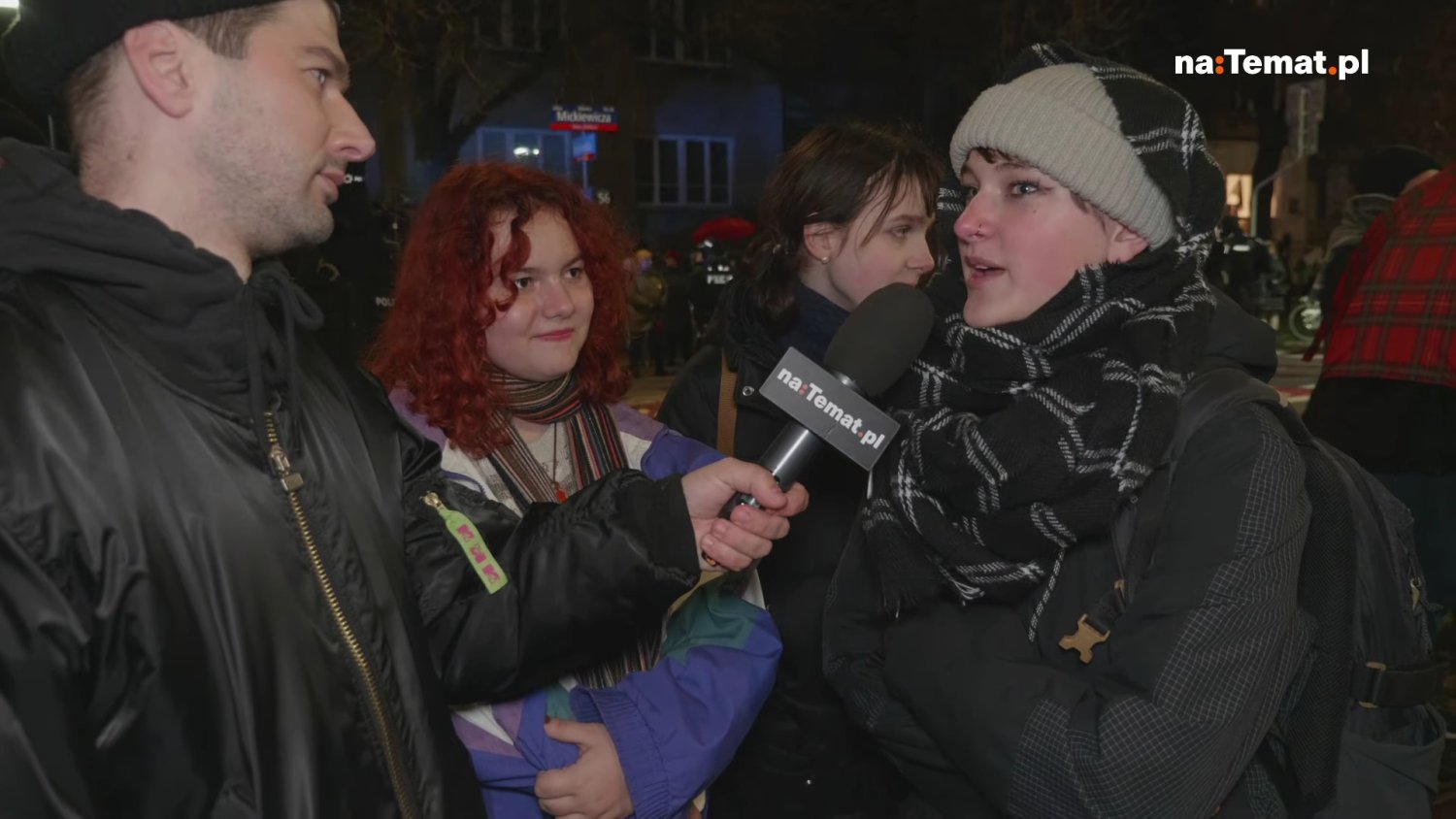 Protest przed domem prezesa PiS w Warszawie.