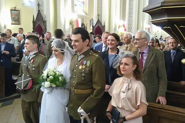 "Ślub" rotmistrza Pileckiego odbył się w Ostrowi Mazowieckiej - za organizacją uroczystości stoi minister kultury.