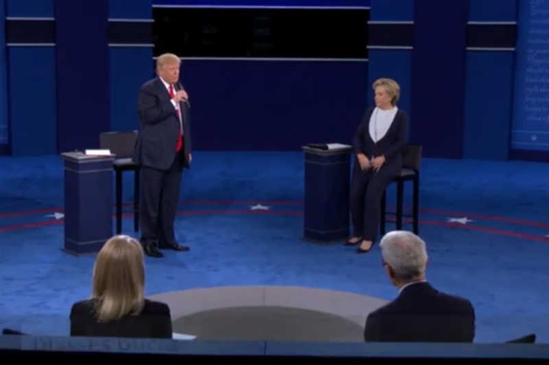 Druga debata między Clinton i Trumpem była niezwykle brutalna.