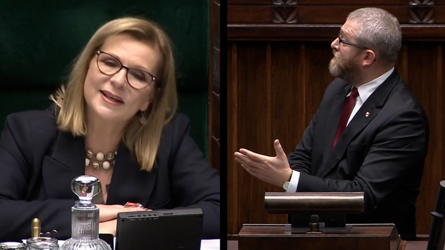 Braun wykłócał się w Sejmie z Gosiewską.
