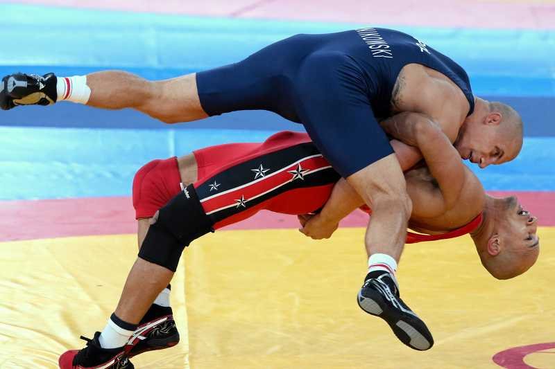 Damian Janikowski w trakcie jednej z walk.