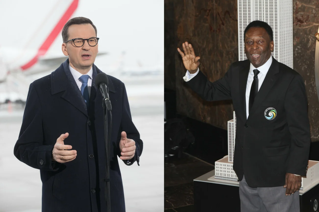 Premier Mateusz Morawiecki pożegnał legendarnego brazylijskiego wirtuoza wpisem na Facebooku.