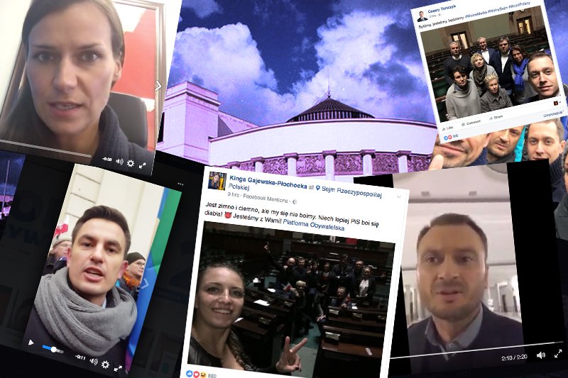 Posłowie przejęli obowiązki dziennikarzy w Sejmie.