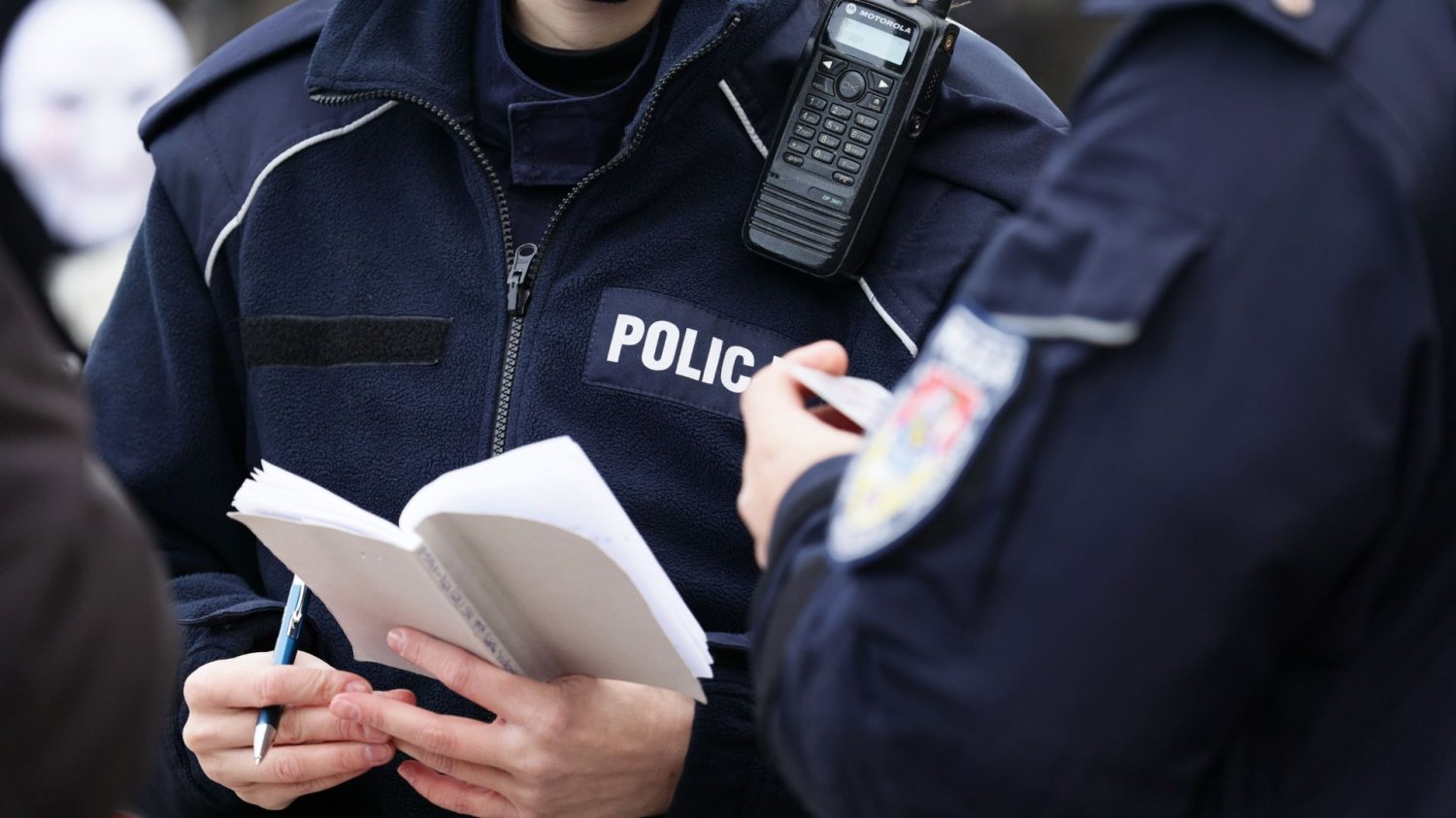 Policjanci w pracy Policjancie na służbie