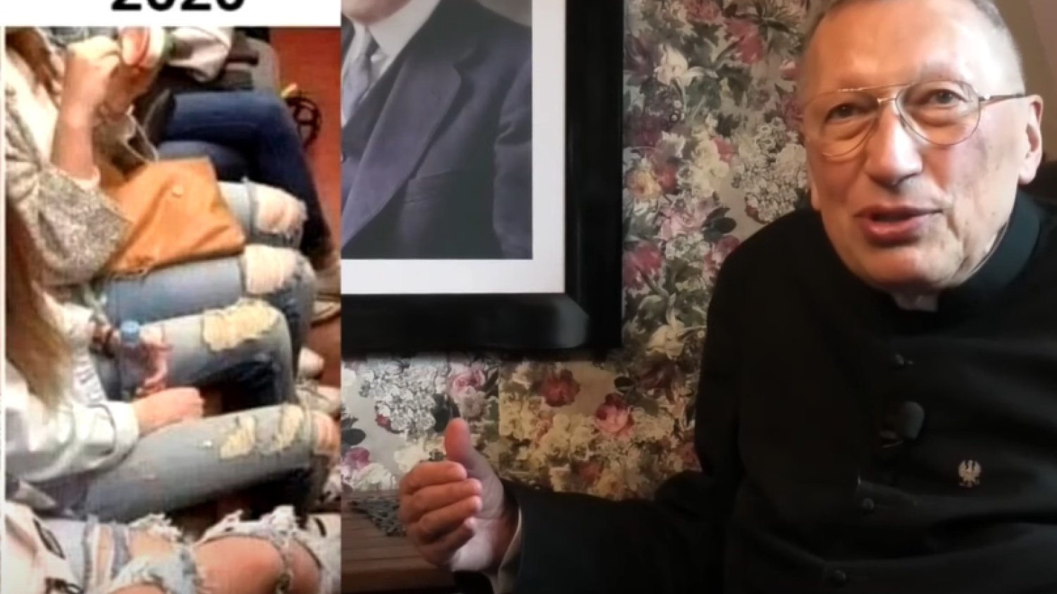 Ks. Kneblewski określił kobiety jako "Baby Jagi w podartych jeansach".