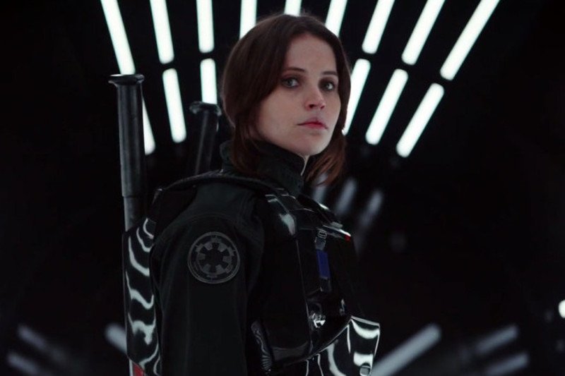 Felicity Jones jako Jyn Erso.