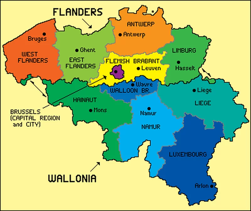 Podział administracyjny Belgii