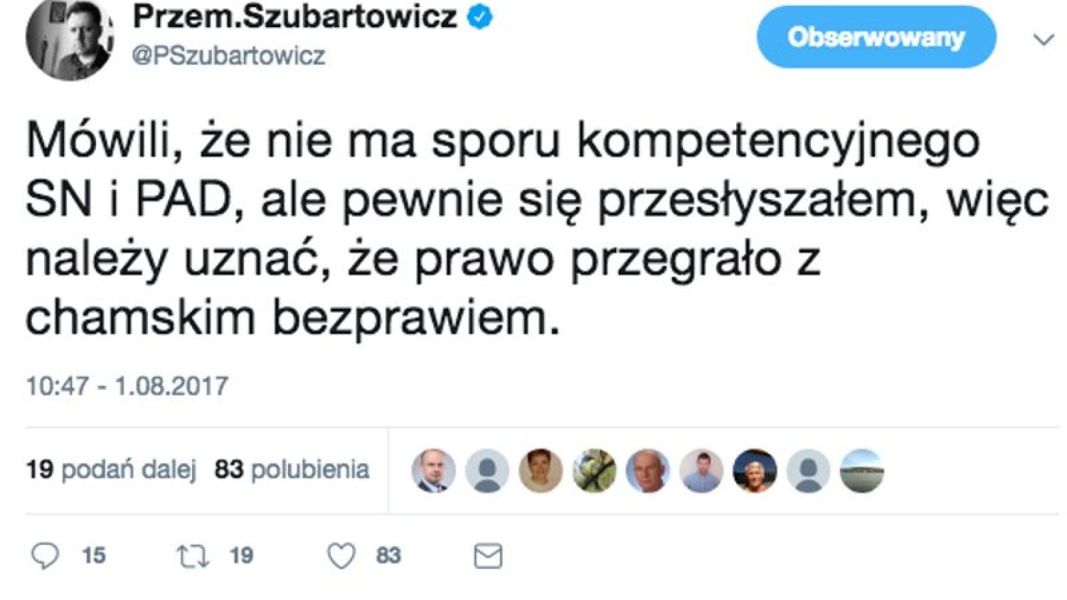 Sąd Najwyższy zawiesił postępowanie ws. Mariusza Kamińskiego