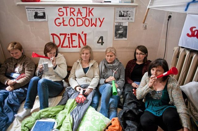 Od kilku dni strajk w Szpitalu Babińskiego w Krakowie przerodził się w głodówkę