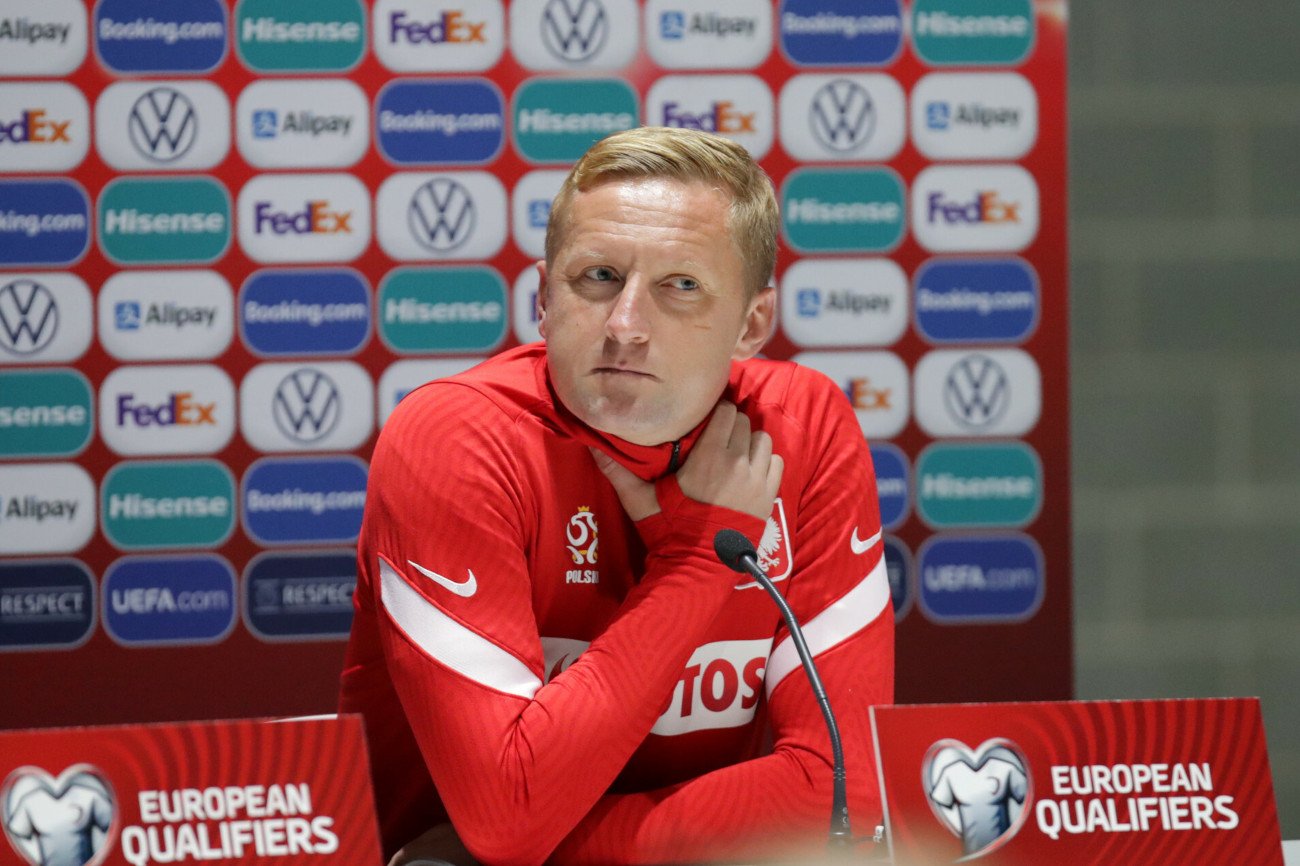 Kamil Glik był jednym z dwójki przepytywanych - obok Czesława Michniewicza - na poniedziałkowej konferencji.