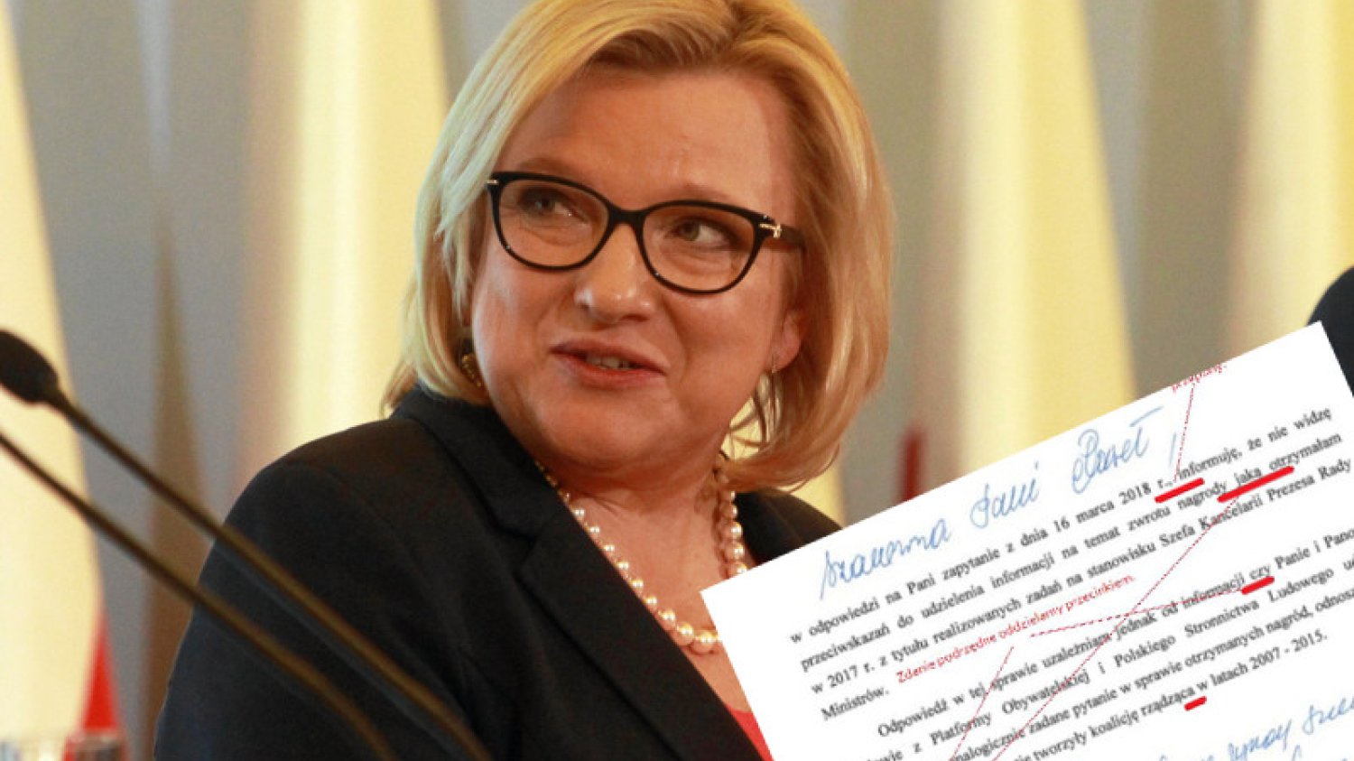 Beata Kempa napisała do Agnieszki Pomaskiej. Analizę tego pisma przeprowadził użytkownik Twittera.