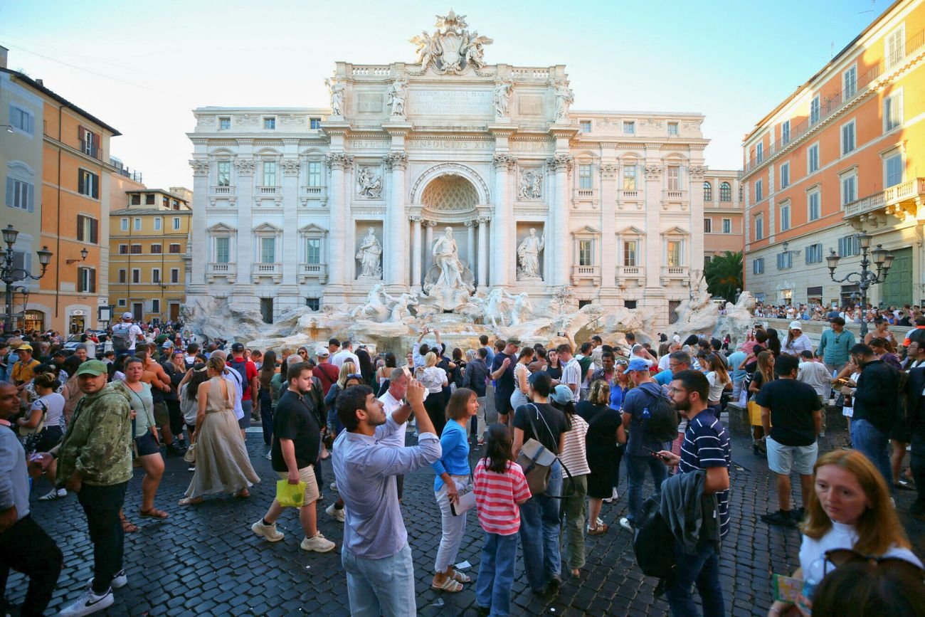 Wysoki mandat za kąpiel w fontannie w Rzymie
