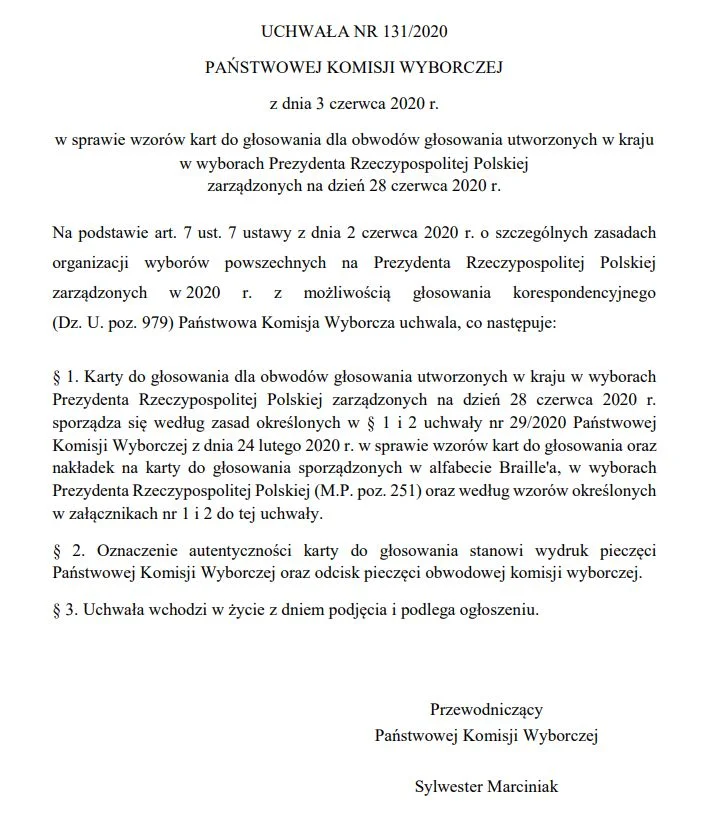 Co powinno się znaleźć na kartach do głosowania w wyborach 2020? Oświadczenie PKW. PKW ustaliła, co powinno się znaleźć na kartach wyborczych w czasie najbliższego głosowania.