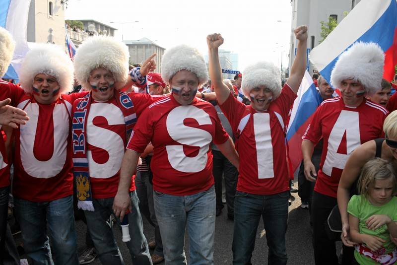 Marsz rosyjskich kibiców