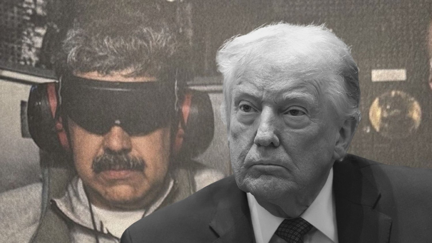 Donald Trump i zatrzymany Nicolas Maduro