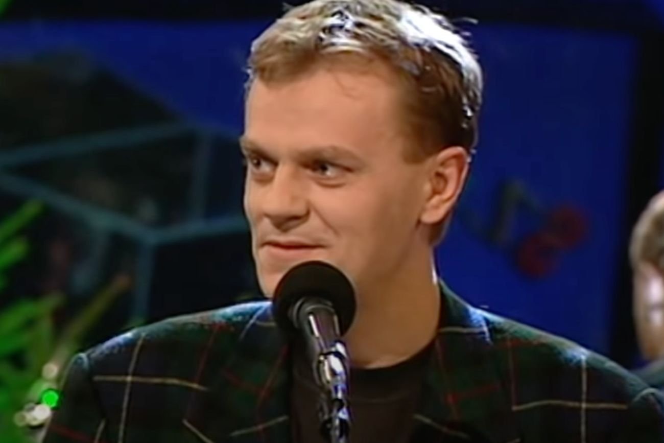 Donald Tusk w "Szansie na sukces" (1996 r.).