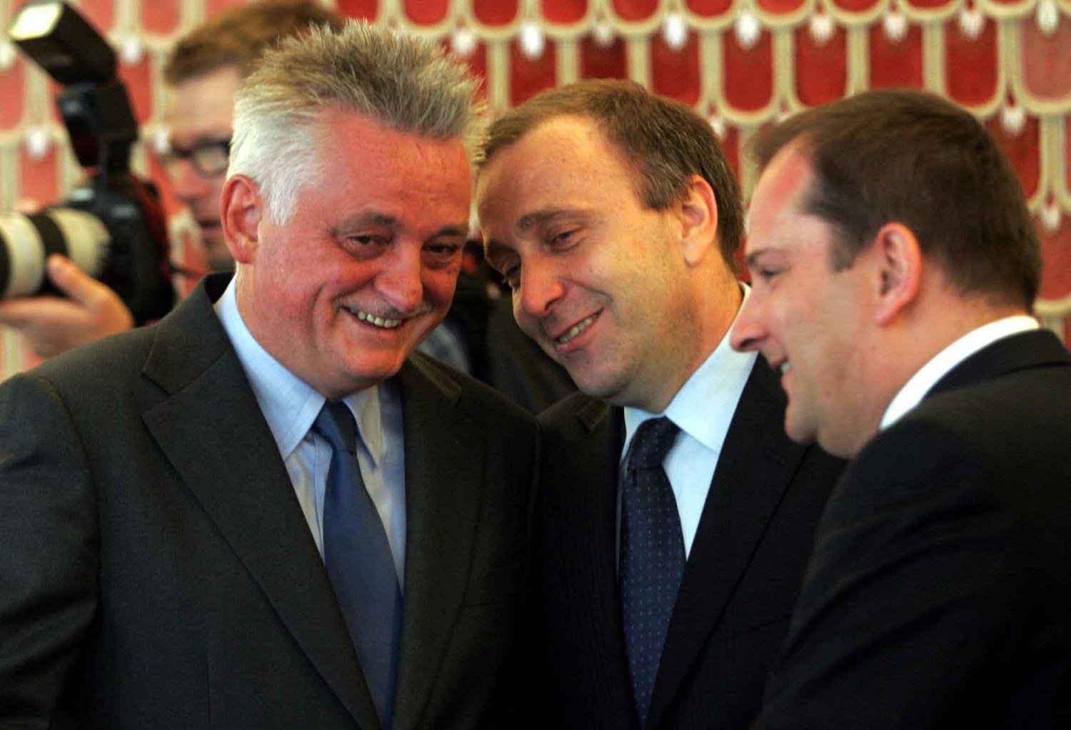 Były minister sportu Mirosław Drzewiecki i były szef MSW Grzegorz Schetyna.