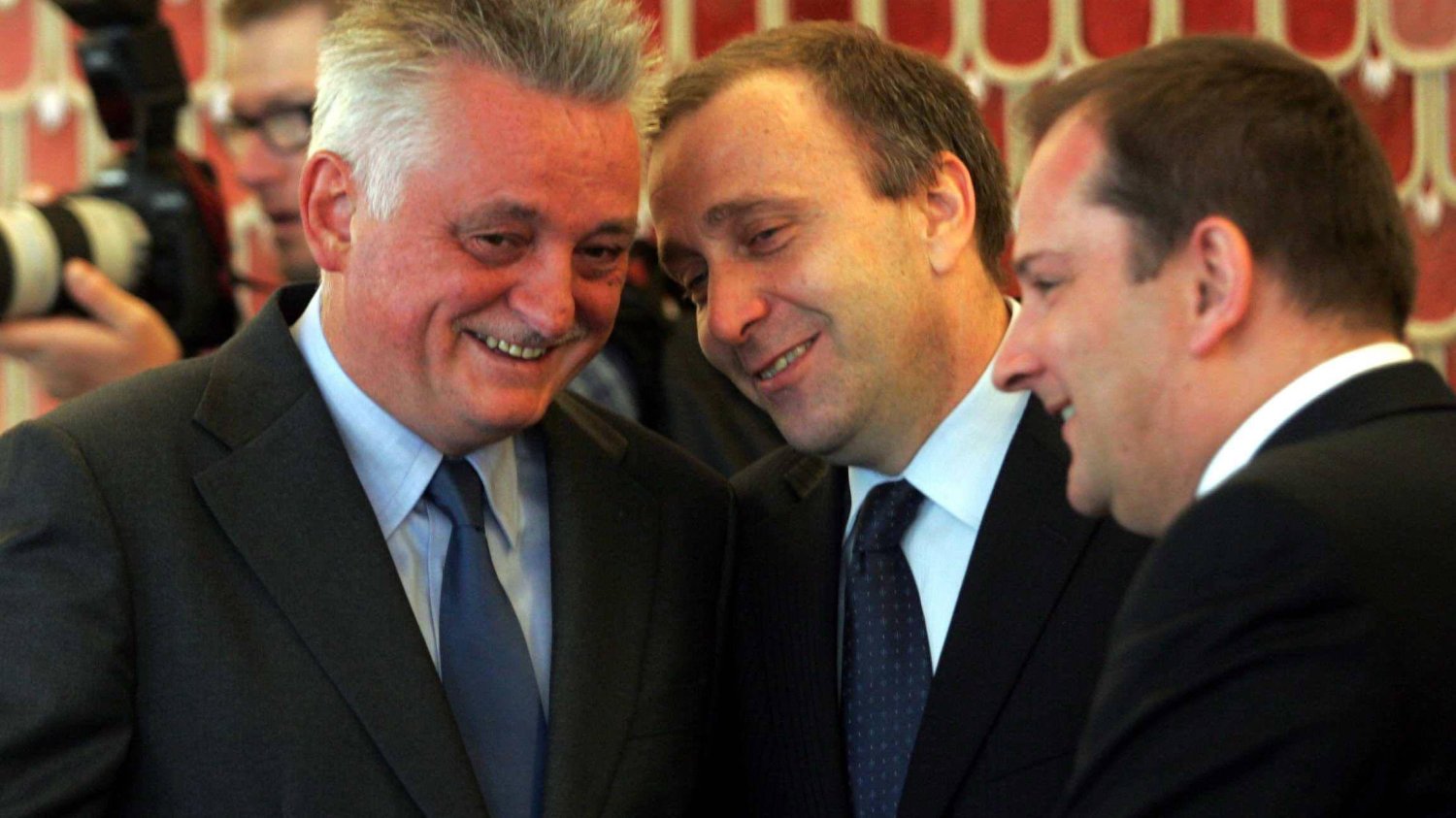 Były minister sportu Mirosław Drzewiecki i były szef MSW Grzegorz Schetyna.