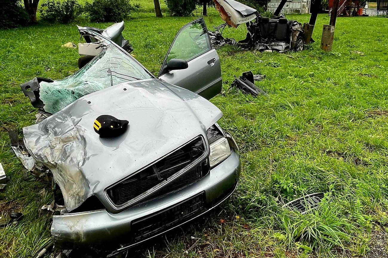 Przerażający wypadek w miejscowości Koszary (woj. małopolskie)