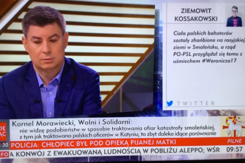 W TVP Info w programie Rachonia pokazują nieistniejące tweety? "Przez przypadek usunąłem" – zapewnia autor