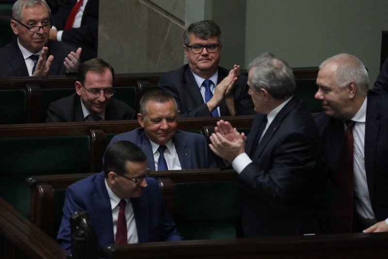 Na zdjęciu - wybór Mariana Banasia na prezesa NIK.