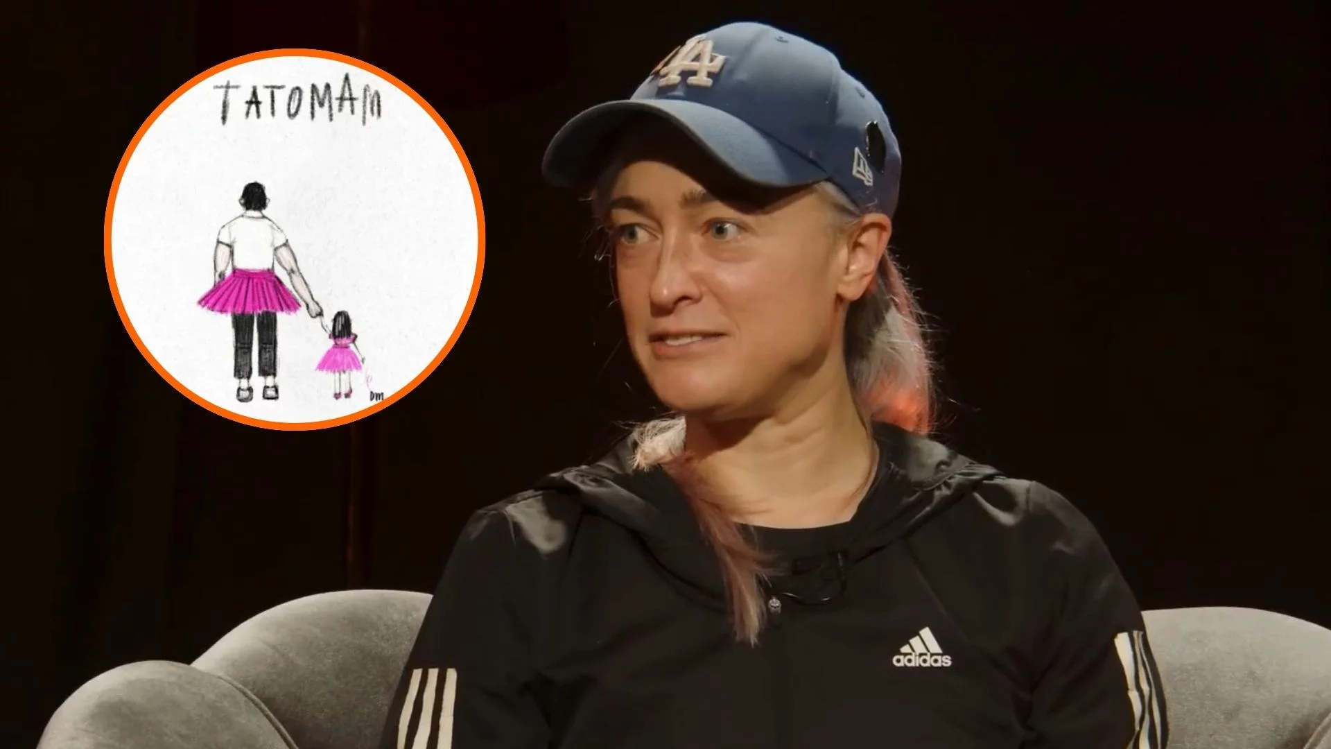 Matylda Damięcka z grafiką na Dzień Ojca. Jednych poruszyła, drugich wkurzyła