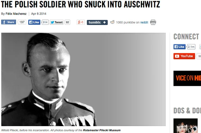 Magazyn "Vice" napisał o Witoldzie Pileckim