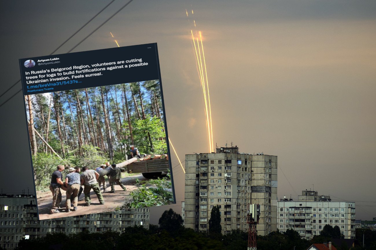 Biełgorod Panika w Biełgorodzie, tuż przy granicy z Ukrainą