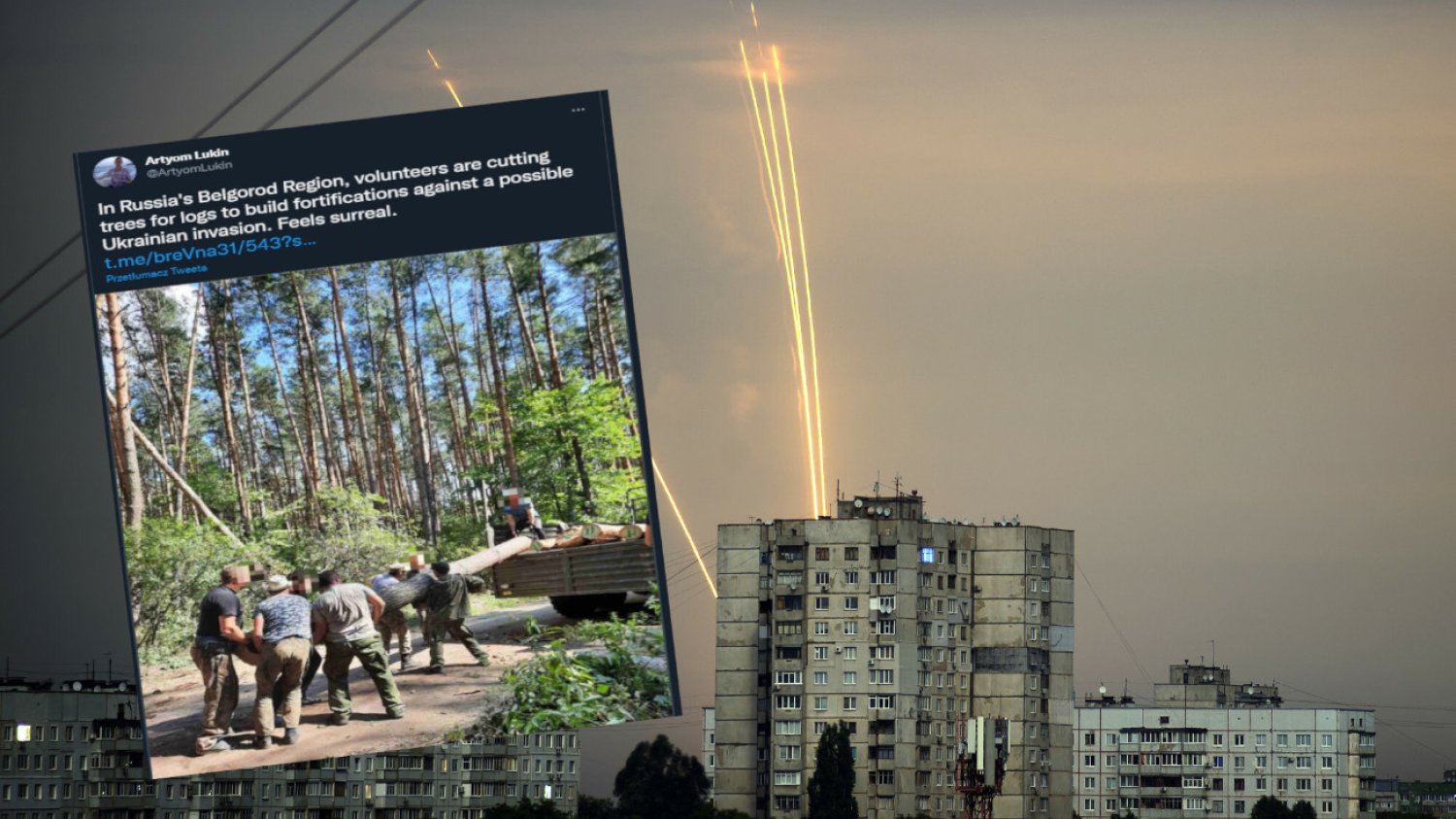 Biełgorod Panika w Biełgorodzie, tuż przy granicy z Ukrainą