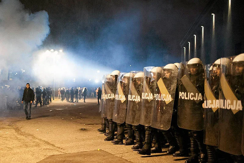 W Zabrzu pięciu funkcjonariuszy policji zostało poważnie rannych po ataku ze strony uczestników górniczej demonstracji.