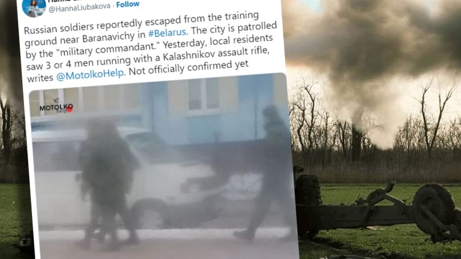 Białoruś. Rosyjscy żołnierze mieli zbiec z poligonu